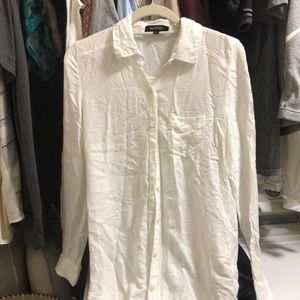 White soft button down shirt